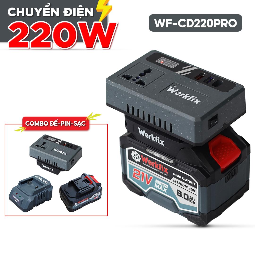 Bộ Chuyển Đổi Biến Tầng Điện 21V Sang Điện 220V Workfix